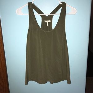 Green flowy tank top